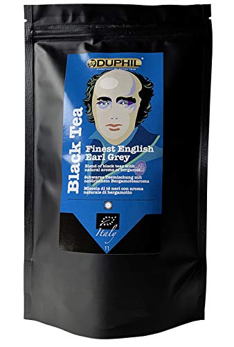 Duphil | Schwarztee Earl Grey BIO mit Bergamotte beste Qualität frischer Geschmack im Aromabeutel mit Zippverschluss | 200g von Duphil