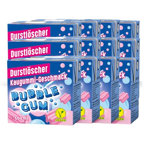 Durstlöscher Bubble Gum super erfrischende Kombination 500ml 12er Pack von Durstlöscher