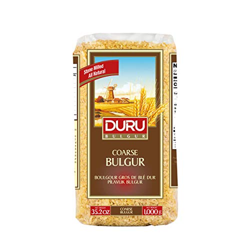 Duru Coarse Bulgur, 1000g, Weizenbeeren, 100% natürlich und zertifiziert, Hohe Ballaststoffe und Eiweiß, Nicht gentechnisch verändert, Ideal für vegane Rezepte, Besser als Reis von Duru-Store