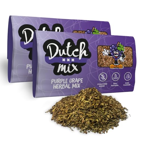 Niederländische violette Traubenmischung - Stängelfrei und Natürlich - 100g Sanfte Kräutermischung von Dutch Mix