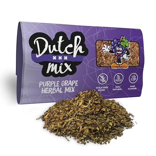 Niederländische violette Traubenmischung - Stängelfrei und Natürlich - 30g Sanfte Kräutermischung von Dutch Mix