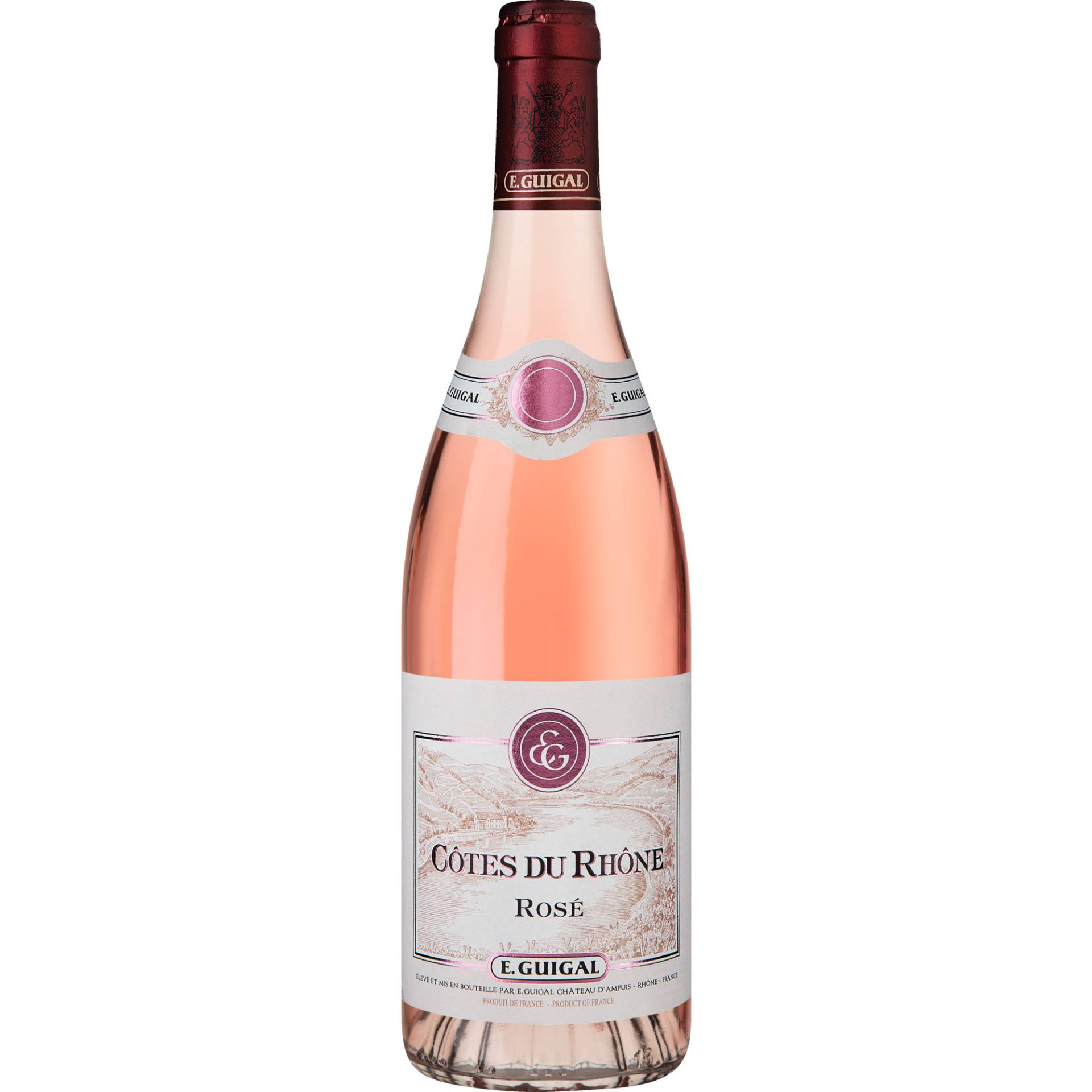 Guigal Côtes du Rhône Rosé, Côtes du Rhône AOP, Rhône, 2023, Roséwein von E. Guigal, Château d'Ampuis, 69420 Ampuis, France