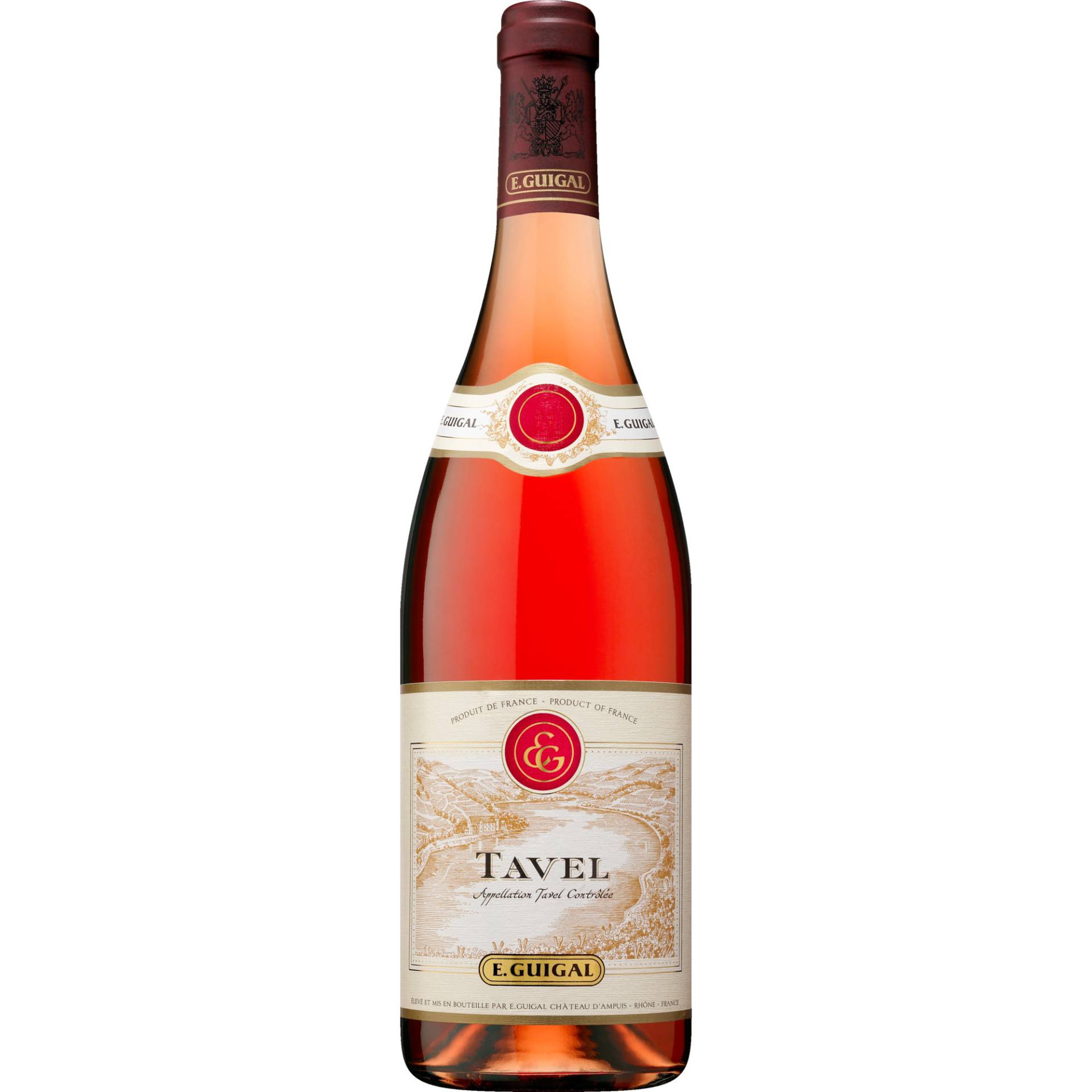 Guigal Tavel Rosé, Tavel AOP, Rhône, 2023, Roséwein von E. Guigal, Château d'Ampuis, 69420 Ampuis, France