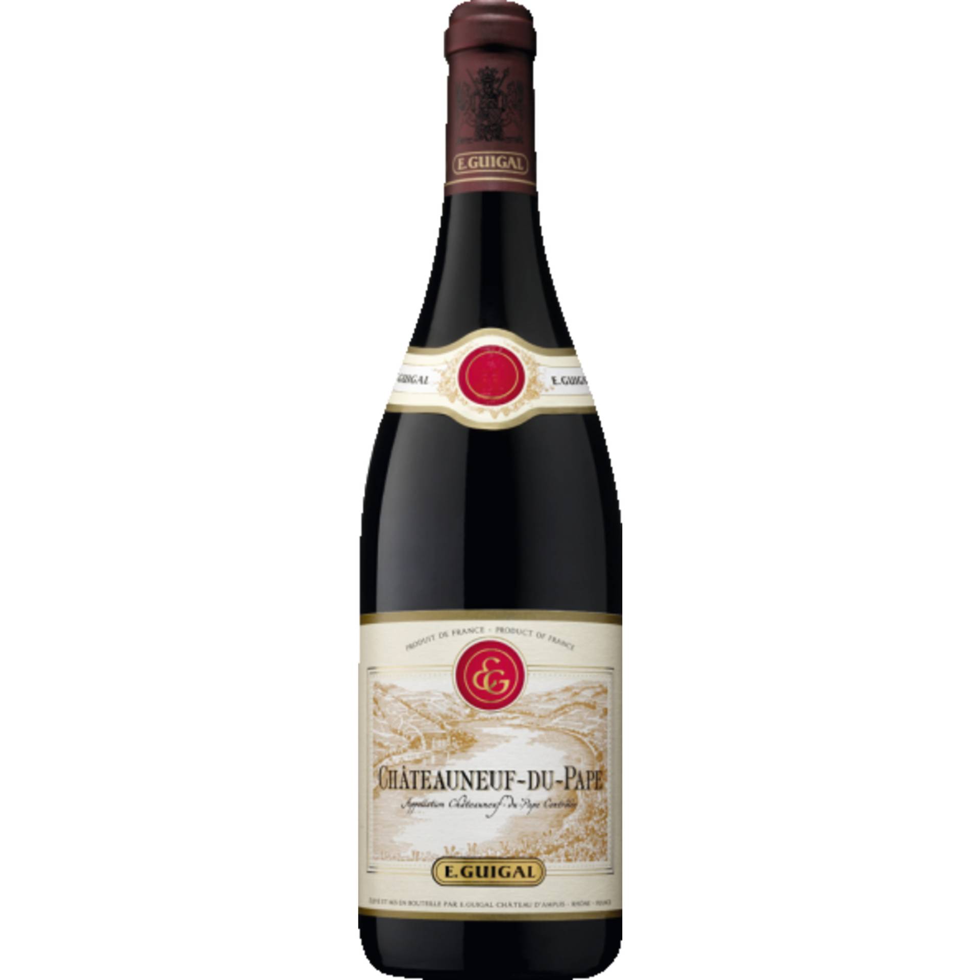 Guigal Châteauneuf-du-Pape, Châteauneuf-du-Pape AOP, Rhône, 2019, Rotwein von E. Guigal, Château d'Ampuis, Rhône, France