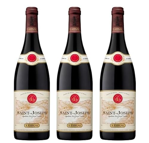 3x 0,75l - 2020er - E. Guigal - Château d'Ampuis - Saint-Joseph Rouge A.O.P. - Rhône - Frankreich - Rotwein trocken von E. Guigal - Château d'Ampuis