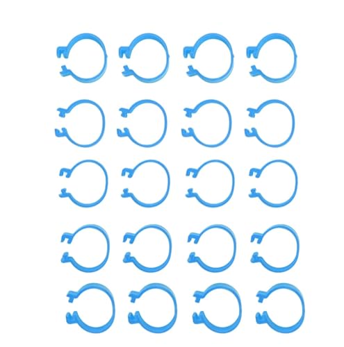 Hühnerbeinringe, Geflügelbeinmarken, 100 Stück Beinbänder zur Identifizierung von Hühnern und Enten, Geflügel-Tracking-Beinringe for Hühner, Gänse und Enten (25 mm)(16mm) von EAXAY