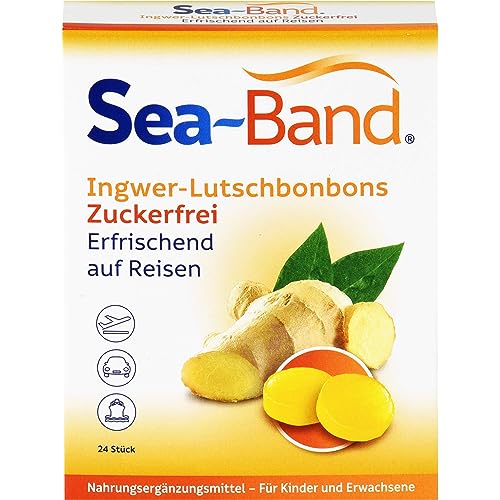 SEA-BAND Ingwer-Lutschbonbons zuckerfrei 24 Stück von EB Vertriebs GmbH