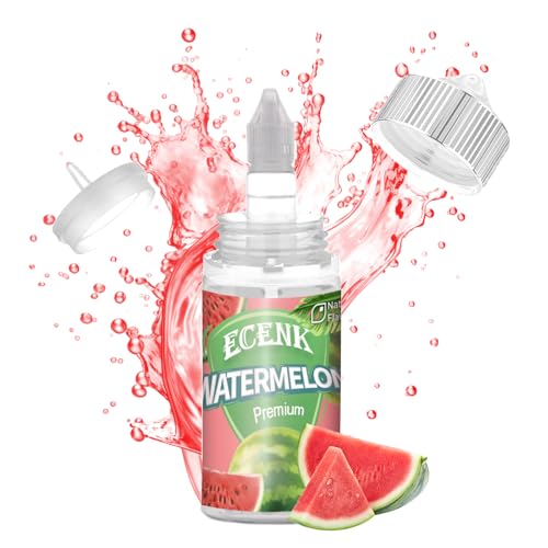 Ecenk Lebensmittelaroma - 30ml - Intensives Aroma - Food Flavour Drops - Hochdosiertes Lebensmittel Aroma, für Backen, Lebensmitteln, Vernebler, Nebelmaschinen, 100ml-DIY-Flasche (Wassermelone) von ECENK VAPE