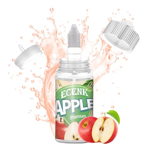 Ecenk Lebensmittelaroma - 30ml - Intensives Aroma - Food Flavour Drops - Hochdosiertes Lebensmittel Aroma, für Backen, Lebensmitteln, Vernebler, Nebelmaschinen, 100ml-DIY-Flasche (Apfel) von ECENK VAPE