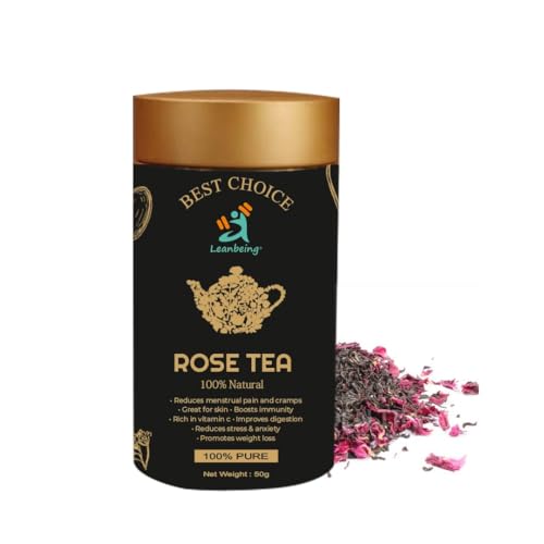 Green Velly Rose Petals 50Gm Shade Dried Gulab Patti For Tea, Skin, Face Mask For Fairness, Tanning & Glowing Skin | Herbal Tea von ECH