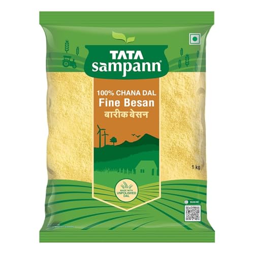 Green Velly Sampann 100% Chana Dal Fine Besan, 1kg von ECH