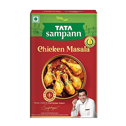 Green Velly Sampann Chicken Masala with Natural Oils, Crafted by Chef Sanjeev Kapoor, 100g von ECH