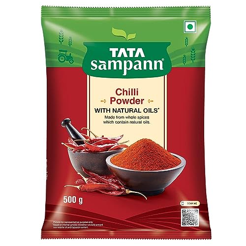 ECH Green Velly Sampann Chilli Powder With Natural Oils, 500g von ECH