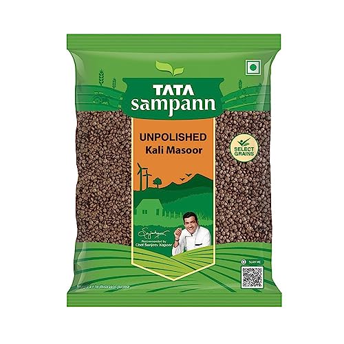 Green Velly Sampann Unpolished Kali Masoor Dal, 1kg von ECH