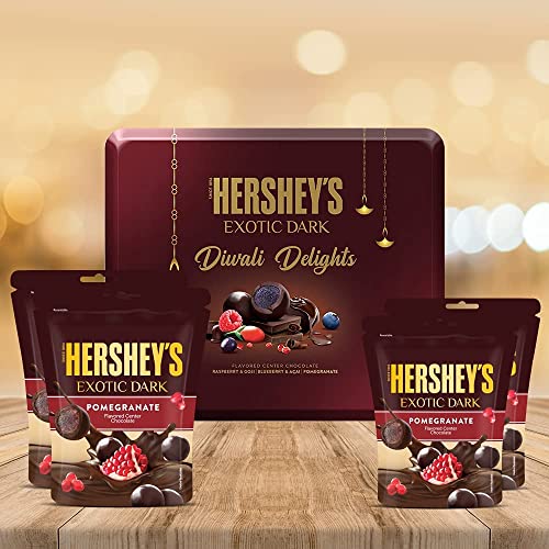 HERSHE Delicious Exotic Dark - Diwali Delights Gift Pack Pomegranate 266g, Chocolate von ECH