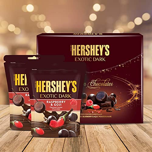 HERSHE Delicious Exotic Dark Rasberry & Goji Best Wishes Pack, 200g von ECH