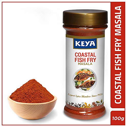 Indian Pure Delicious Keya Authentic Coastal Fish Fry Masala, 100% Pure Spice Mix, No Preservatives PET Bottle, 100 g von ECH