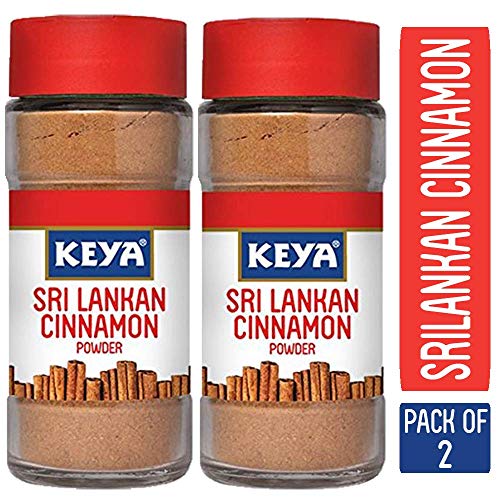 Indian Pure Delicious Keya Pure & Natural Sri Lankan Cinnamon Powder with Genuine Source Certification, 50g (Pack of 2) von ECH