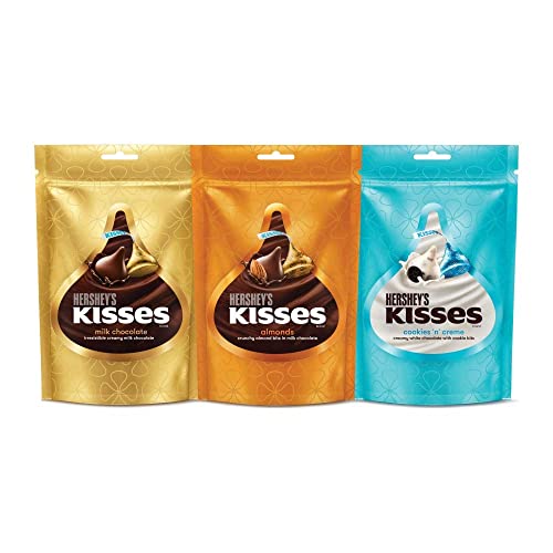 Kisses HERSHE Delicious Cookies n Creme, Almonds & Milk Chocolate, 100.8g (Pack of 3) von ECH