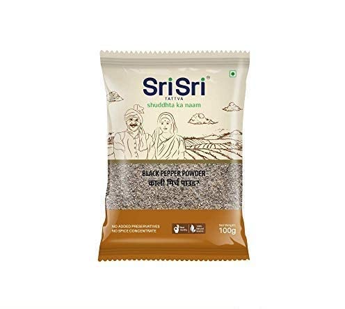 Sri Sri Tattva Black Pepper Power, 100g(Pack of 3) von ECH