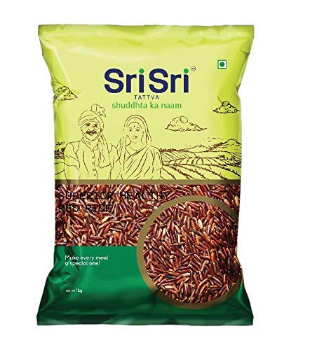 Sri Sri Tattva Red Rice,1 kg (Pack of 2) von ECH