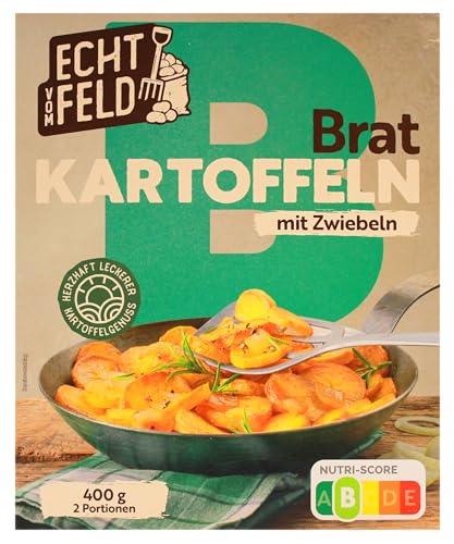 Echt vom Feld Brat-Kartoffeln mit Zwiebeln, 10er Pack (10 x 400g) von ECHT VOM FELD