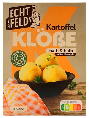 Echt vom Feld Kartoffel-Klöße halb & halb in Kochbeuteln, 7er Pack (7 x 200g) von ECHT VOM FELD