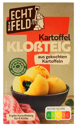 Echt vom Feld Kartoffel-Kloßteig aus gekochten Kartoffeln, 12er Pack (12 x 250g) von ECHT VOM FELD