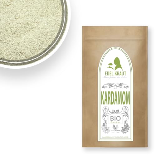 Kardamom Pulver BIO 250g | EDEL KRAUT - 100% naturrein - Premium Gewürze & Gewürzmischungen - frei von jeglichen Zusatzstoffen - kontrolliert biologischer Anbau von EDEL KRAUT Manufaktur des Lebens