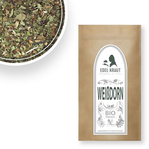 Weißdorn Tee BIO 500g | EDEL KRAUT - PREMIUM Weißdornblätter mit Blüten | Weißdorntee Weißdornkraut | ohne jegliche Zusätze - crataegus - Weissdorn Tee von EDEL KRAUT Manufaktur des Lebens