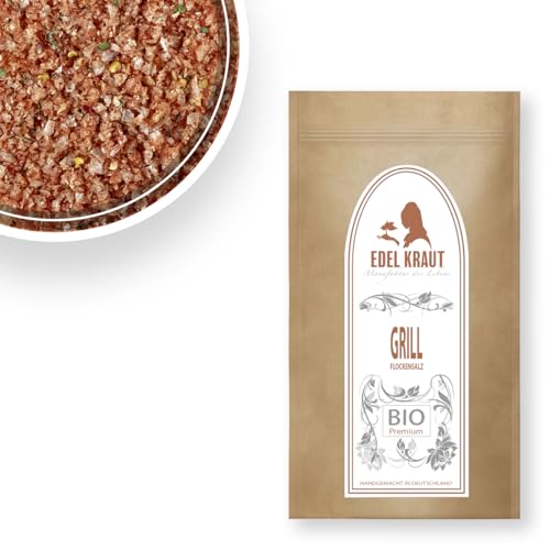 EDEL KRAUT BIO Fleur de Sel Grill & Steak | 250g Premium handgeschöpfte Norwegische Salzflocken Meersalz Flockensalz von EDEL KRAUT Manufaktur des Lebens