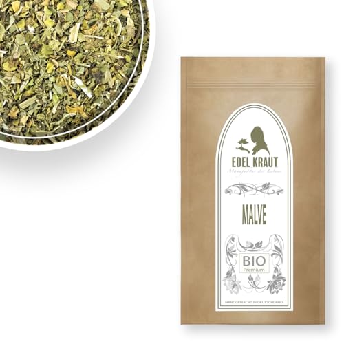 EDEL KRAUT BIO Malvenblätter | 250g Malvenblätter Tee BIO getrocknet und geschnitten als Kräutertee - 100% BIO Premium handverlesen aus kontrolliert biologischem Anbau von EDEL KRAUT Manufaktur des Lebens