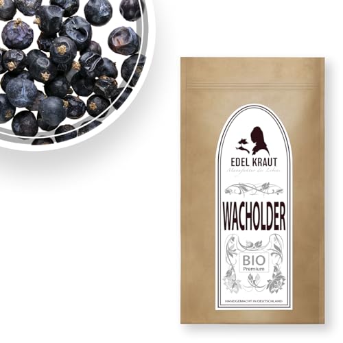 EDEL KRAUT | BIO Wacholder Beeren (ganz, getrocknet) Superfood 1000g - RAW - VEGAN - PURE - kbA von EDEL KRAUT Manufaktur des Lebens