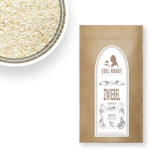 EDEL KRAUT I BIO Zwiebel Granulat 250g Tüte - Premium Qualität aus deutscher Manufaktur - frei von Zusatzstoffen - 100% Naturrein von EDEL KRAUT Manufaktur des Lebens