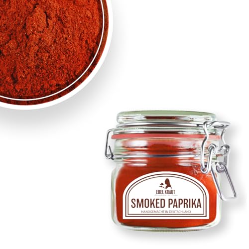 Geräuchertes Paprikapulver 125g im Premium Drahtbügelglas | EDEL KRAUT - Spitzen Paprika geräuchert - 100% naturreines Paprikapulver geräuchert | SMOKED PAPRIKA BBQ von EDEL KRAUT Manufaktur des Lebens