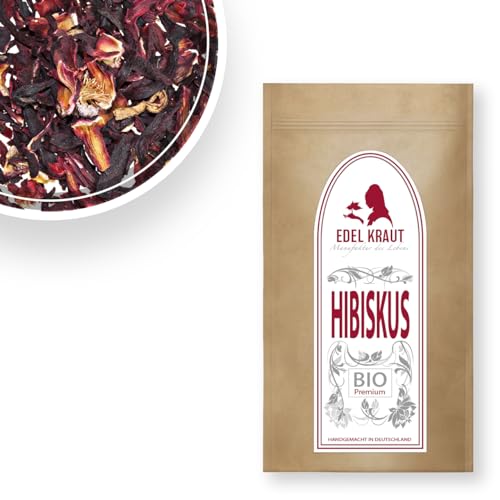 Hibiskustee BIO 1kg | EDEL KRAUT - 1000g BIO HIBISKUSBLÜTEN getrocknet - HIBISKUS TEE - Premium Hibiskusblütentee - hibiscus tea - organic hibiscus flowers cut - frei von künstlichen Zusätzen von EDEL KRAUT Manufaktur des Lebens