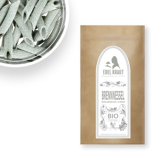 BIO Kürbiskern & Brennnessel Penne 250g | EDEL KRAUT - 100% Nudel aus antikem Urgetreide (bronzegezogen) Urkorn Pasta aus Hartweizengries mit Superfood - Vollkornnudeln - WENIG GLUTEN von EDEL KRAUT