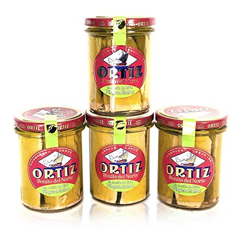 HÜBSCHES PAKET NORDEN IN EXTRA VIRGIN OIL JAR 260 ORTIZ x4 von EL PALADAR JAMONERIA & DELICATESSEN