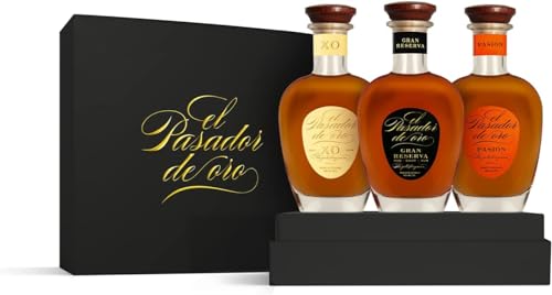 EL PASADOR DE ORO - Rum Probierset - Rum XO + Gran Reserva + Pasión - Herkunft: Guatemala - 3 x 20 cl von EL PASADOR DE ORO