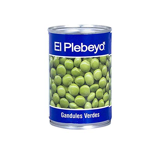 EL PLEBEYO Grüne Erbsen - Gandules Verdes, 425g - Abtropfgewicht 270g von EL PLEBEYO