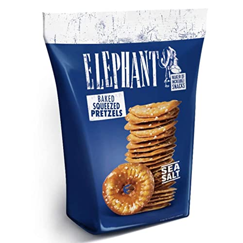 Elephant 4 x 160g Sea Salt Baked Squeezed Pretzels von ELEPHANT