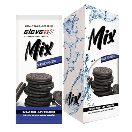 Box mit 12 Beuteln Mix Geschmack Cookie & Cream ohne Zucker von ELEVENFIT