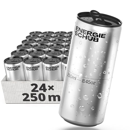 ENERGIExSCHUB® Energy Drink 24x 250ml [DEIN TÄGLICHER ENERGIESCHUB] - Isotonisches Getränk für Sport & Alltag - Erfrischung & Energie für Sieger - der coole Drink für unvergessliche Momente von ENERGIE SCHUB