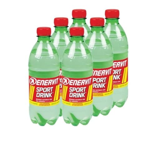 Enervit - Sport Drink Pack mit 6 Flaschen à 500 ml - Leicht erfrischender Zitronengeschmack - Getränk auf Basis von Kohlenhydraten und Mineralsalzen von ENERVIT