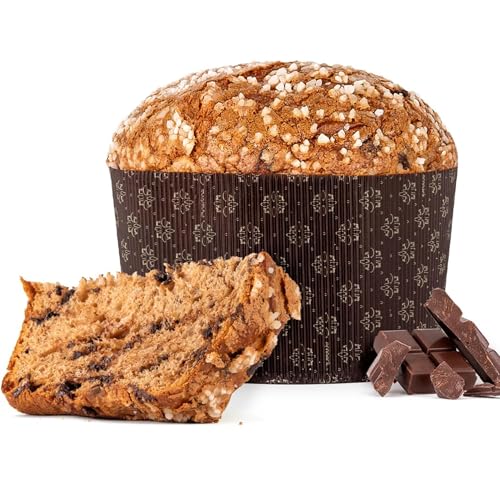 Panettone Antonella Chocolatíssimo Schokolade XXL 1200 g - Handwerkliche Herstellung nach traditionellem Rezept - Leckerer süßer Weihnachts-Panettone von ENOVINOS THE WINE BRAND