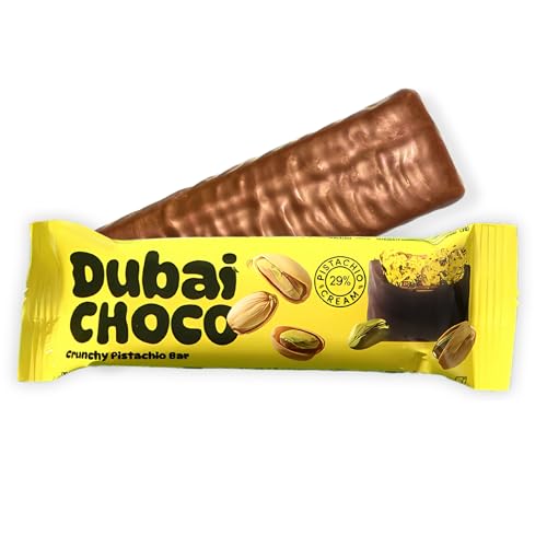 Dubai Schokolade 5 Riegel - Knuspriger Schokoriegel mit zarter Pistaziencreme und Kadayif - Premium-Schokolade aus Dubai - Original Dubai Schokolade (5x55g) von EP Bar