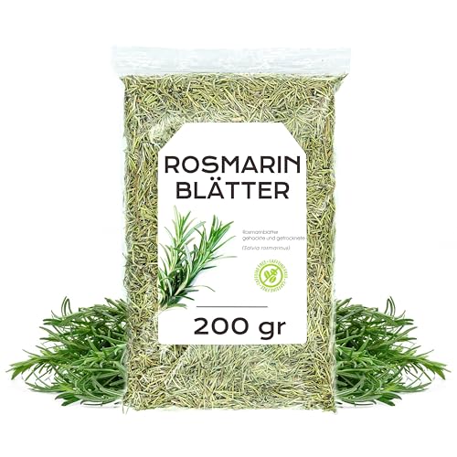 Rosemary 200g - Rosmarin Getrocknet - Rosemary Tee - Lose Aufgüsse - Reich an Mineralien und Nährstoffen - Natürliche Eigenschaften (200 gr, Rosemary) von EPEL