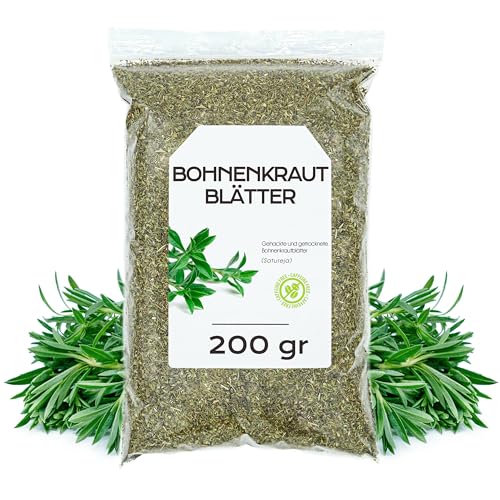 Bohnenkraut 200gr - Bohnenkraut Getrocknet - Bohnenkraut Gerebelt - Bohnenkraut Gewürz - Bohnen Getrocknet - Bohnenkraut Blätter - Bohnenkraut Tee - Bohnenkraut Lose von EPEL