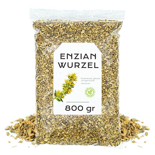 Enzianwurzel 800gr - Enzianwurzeln Geschnitten - Enzianwurzeltee - Enzian - Enzianwurzel Lose (800 gr) von EPEL