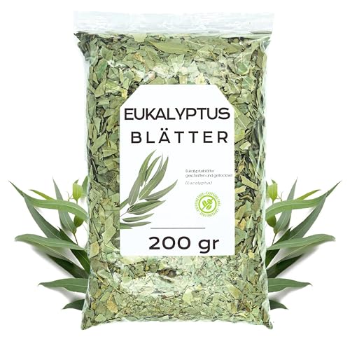 Eukalyptus Infusion 200g - Eukalyptusblätter - Natürliche Eukalyptusblätter - Infusionen in Bulk - Reich an Mineralien und Nährstoffen - Natürliche Eigenschaften (200 gr) von EPEL